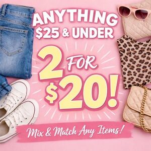 ✨✨2 For 20 Sale! Anything 25 And Under Mix And Match